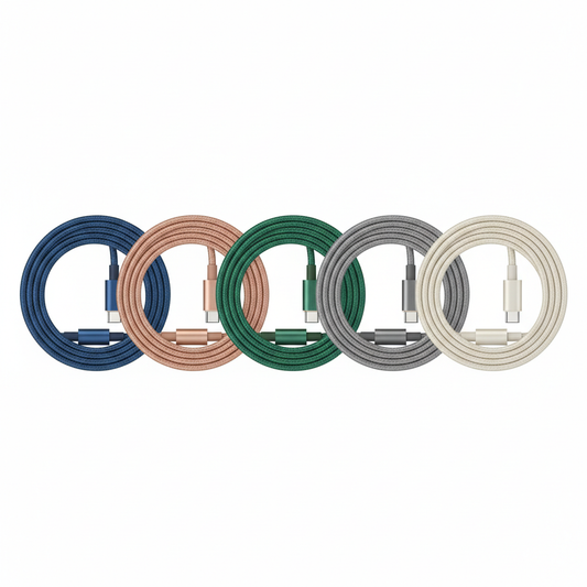FlexBraid USB-C Charging Cable Set 3-Pack